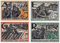 купить Германия (Тюрингия: Гера) набор из 4-х нотгельдов 1921 (B1)