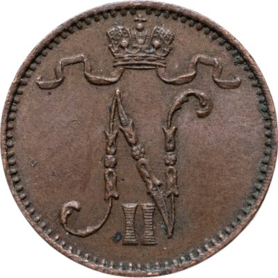 купить 1 пенни (penny) 1908, монета для Финляндии