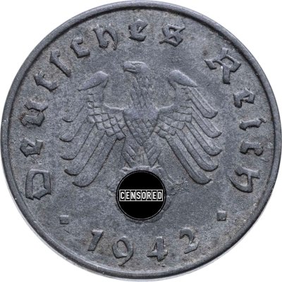 купить Германия, Третий рейх 10 рейхс пфеннигов (reichspfennig) 1942 двор А