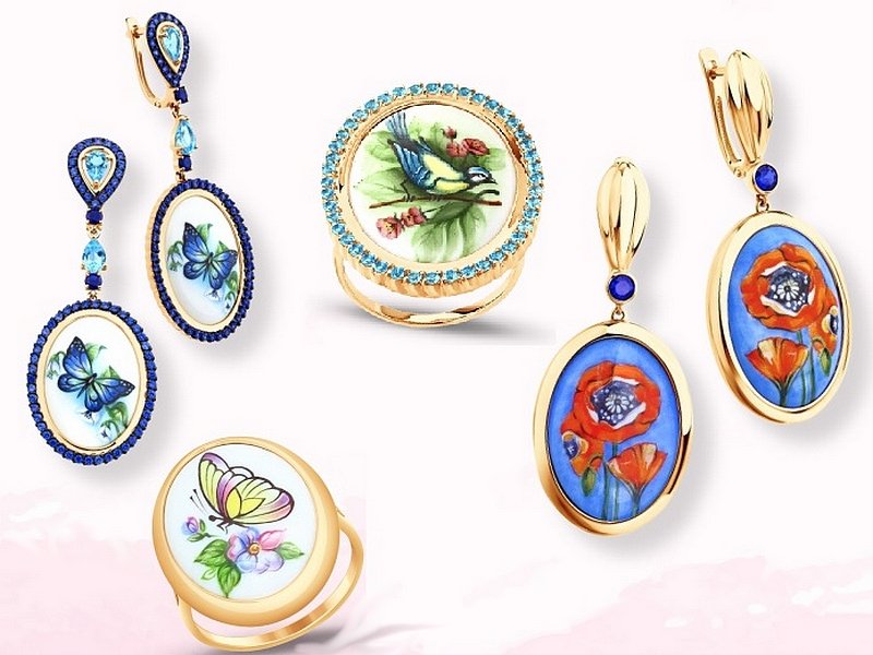 Ювелирные украшения с финифтью