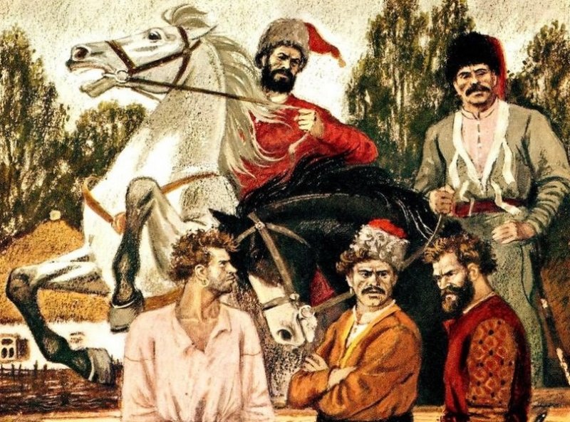 Донские казаки Булавина. Современный рисунок