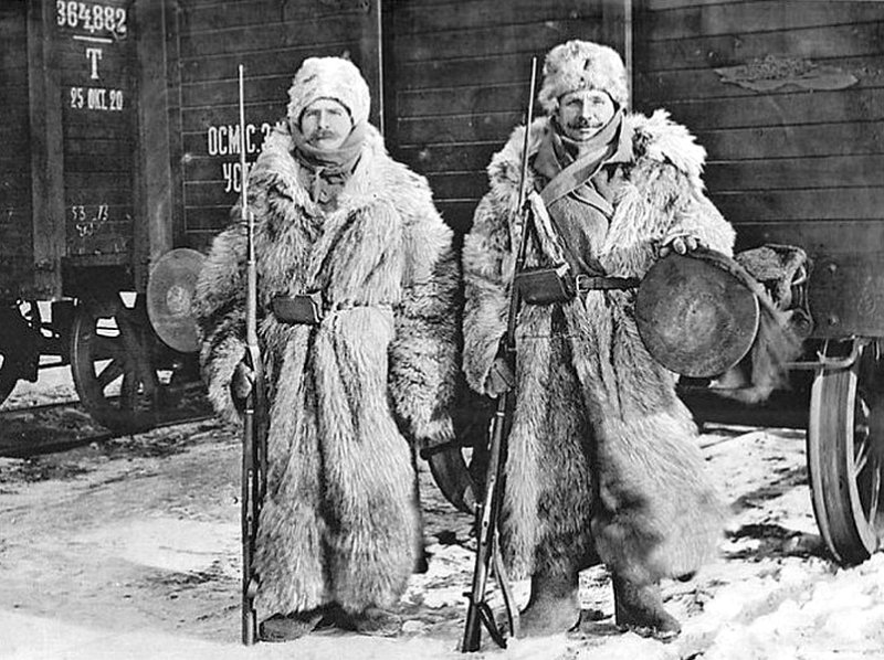 Чешские интервенты на ст. Владивосток, 1920 г.