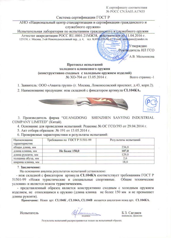 Pirat CL104KA (CL104K, CL104A, CL104B)