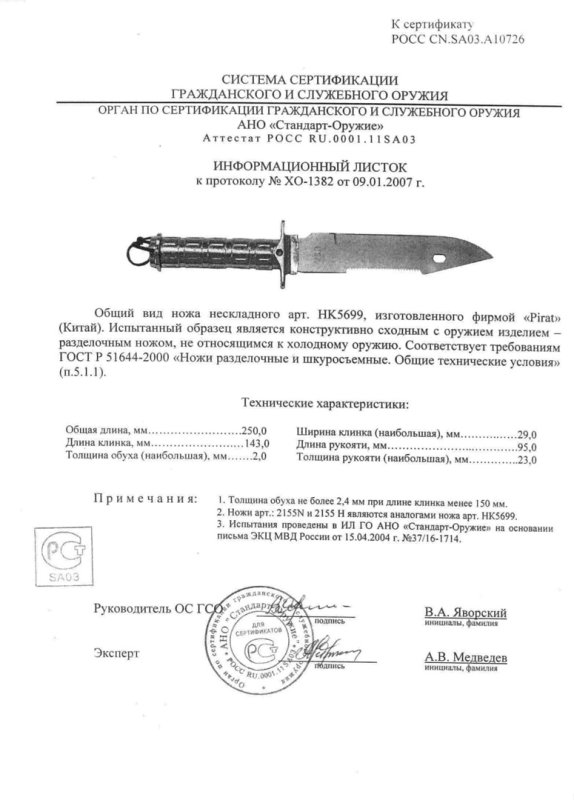 Pirat HK5699 (2155N, 2155H)