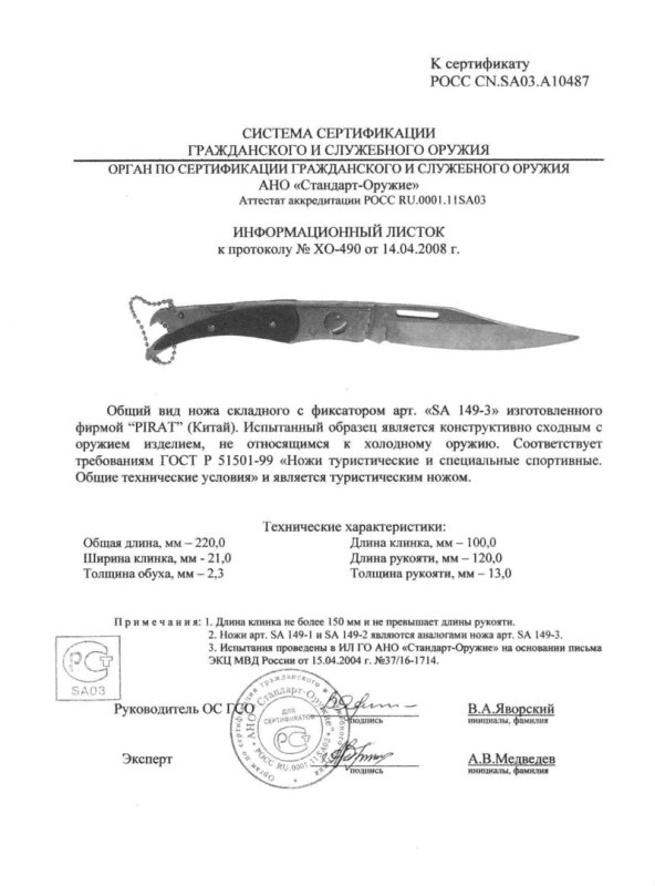 Pirat SA149-3 (SA149-1, SA149-2)