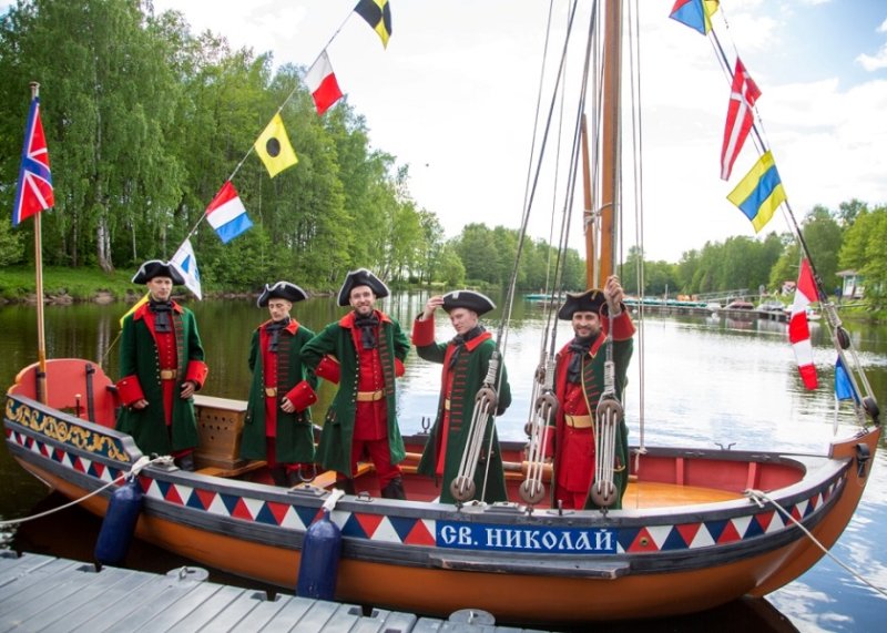 Точная копия ботика Петра I «Святой Николай», 2018 г.