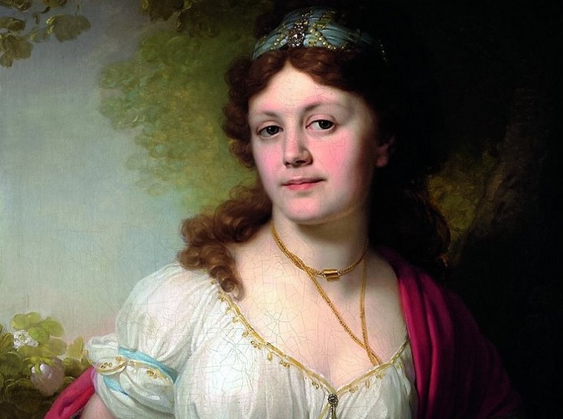 Елизавета Тёмкина, предположительно дочь Потемкина и Екатерины II. Портрет 1798 г.