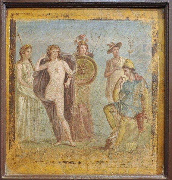 Суд Париса. Древнеримская фреска