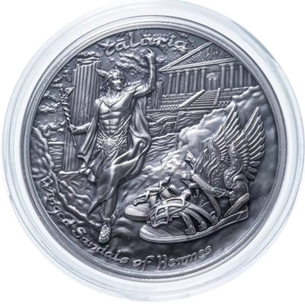 Гермес на 10 долларах Островов Кука