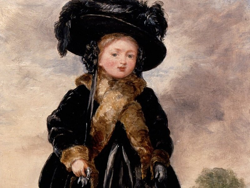 Королева Виктория в 4 года. Портрет 1823 г.