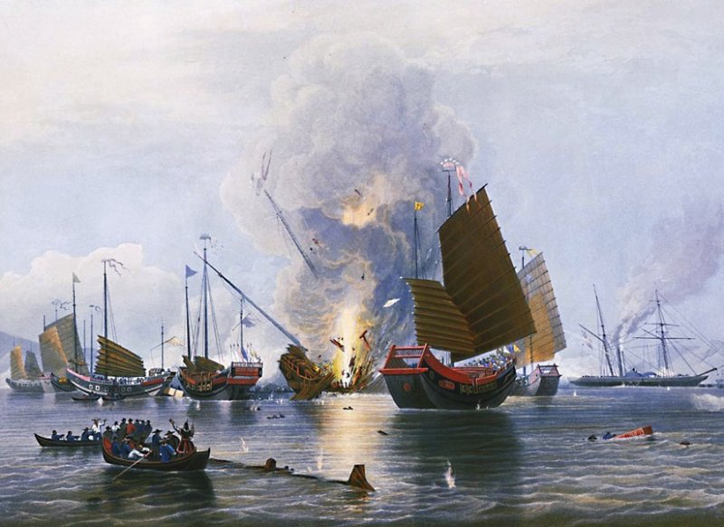 Первая «опиумная» война с Китаем, картина 1841 г.