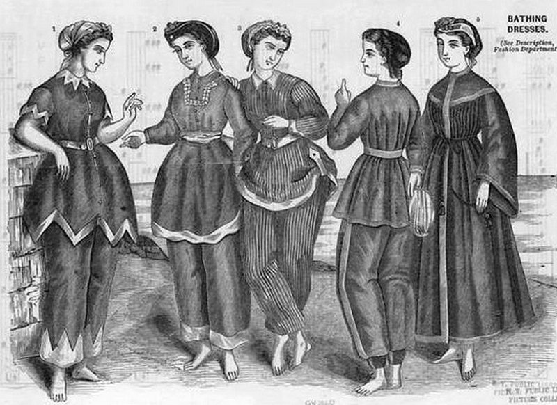 Купальники Викторианской эпохи