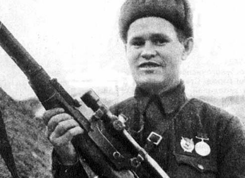 Снайпер Зайцев в 1942 г.