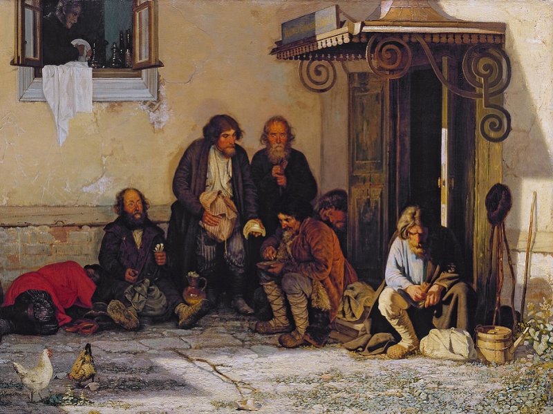 Фрагмент картины «Земство обедает» 1872 г.