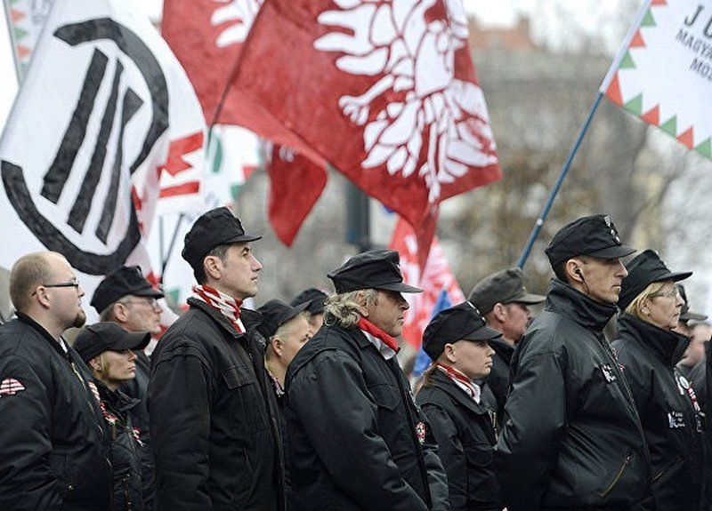 Венгерские националисты в Будапеште, 2015 г.