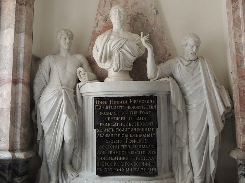 Надгробие Н.И. Панина в Благовещенской усыпальнице храма Санкт-Петербурга