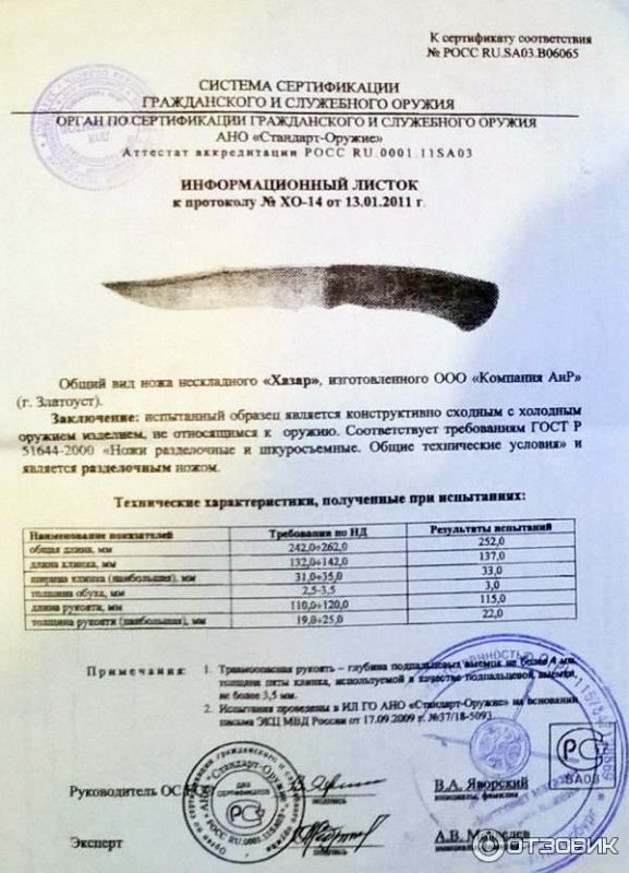 Нож нескладной АиР «Хазар»