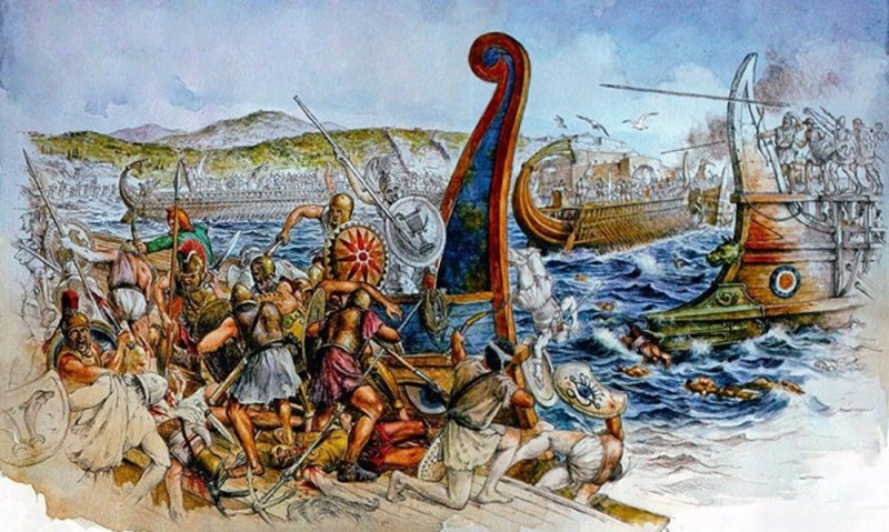 Одно из сражений в ходе Сицилийской экспедиции