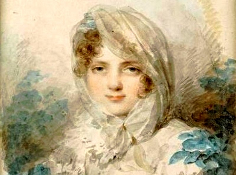 Жена Багратиона Екатерина Скавронская. Портрет 1812 г.