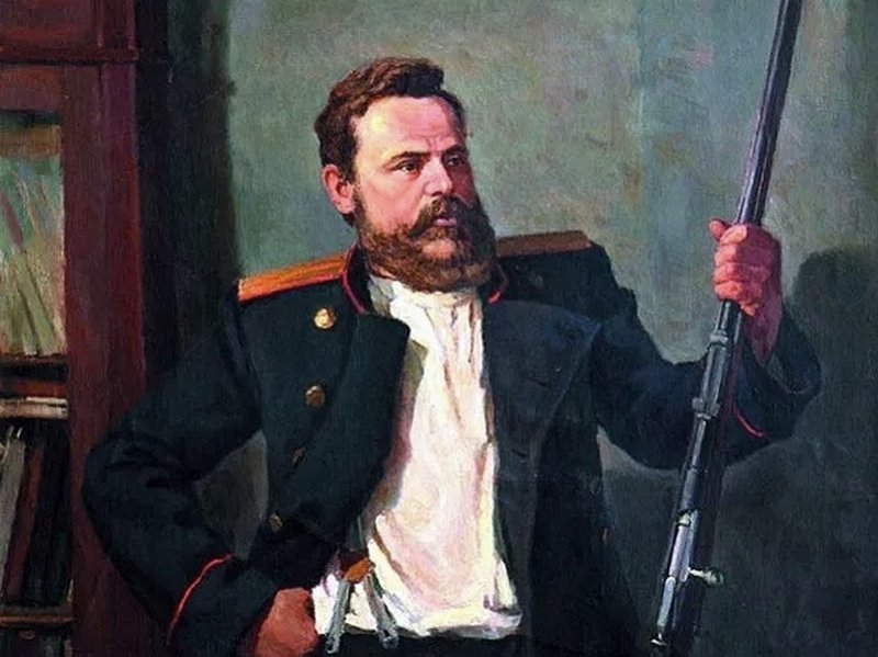Мосин со своей винтовкой. Современная картина