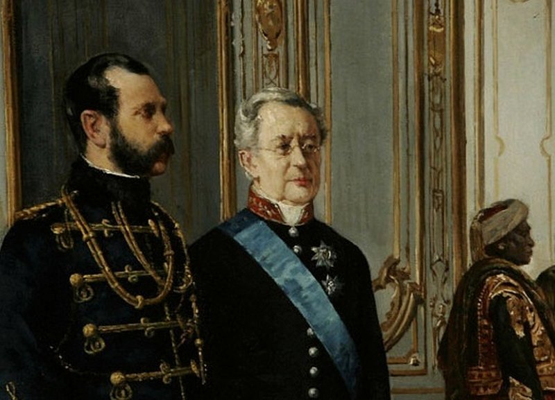 Александр I и Горчаков в 1871 г.