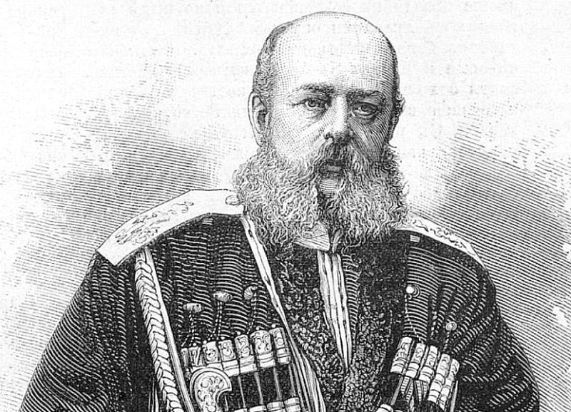 Генерал Дмитрий Иванович Скобелев. Рисунок 1880 г.