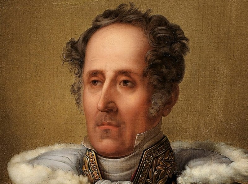 Рене де Шатобриан, портрет 1828 г.