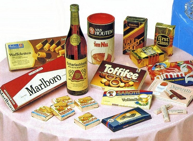 Товары из ГДР 1980-х гг.