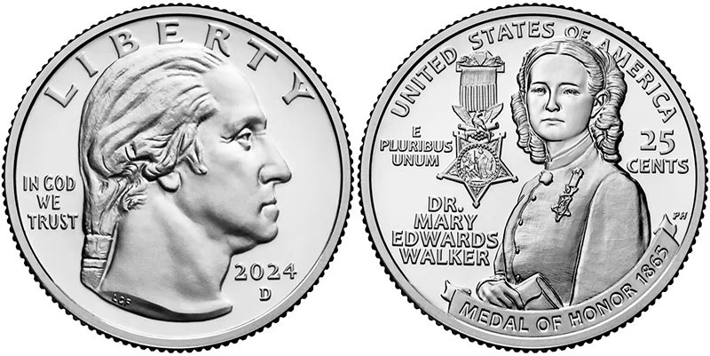 25 центов США из серии «Американские женщины» - монета, приносящая прибыль даже при её уходе из обращения