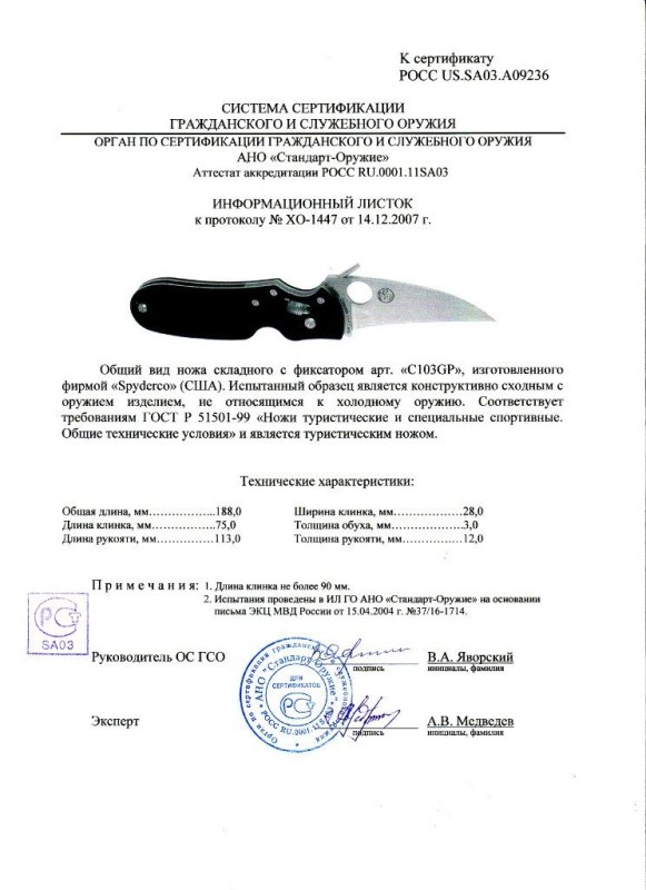 Spyderco C103GP
