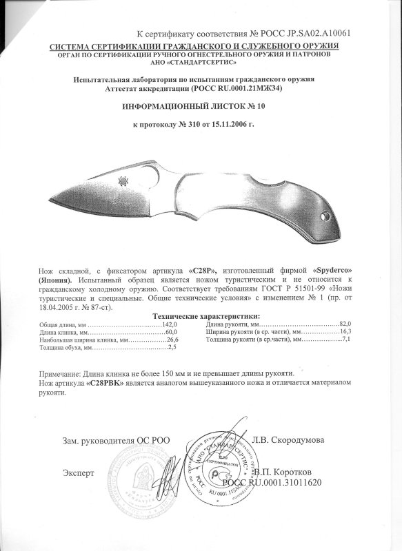 Spyderco C28P (C28PBK)