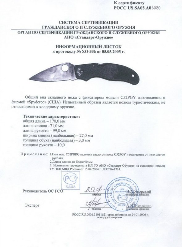 Spyderco C52PGY (C52PBRG)