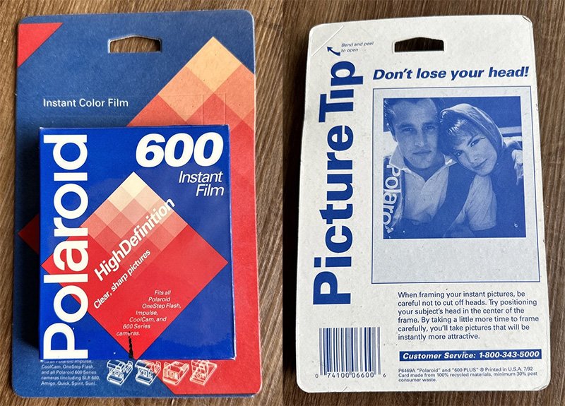 Классическая кассета Polaroid 600 Plus