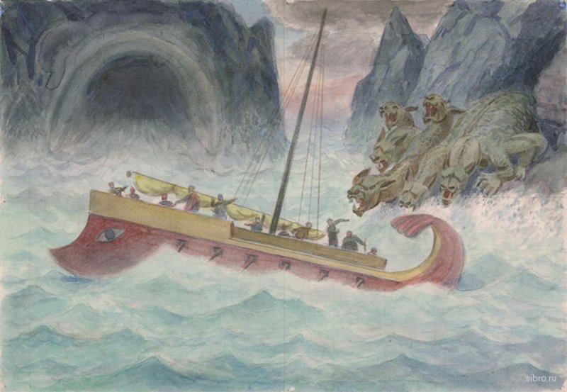 эпическое морское путешествие корабль Одиссея