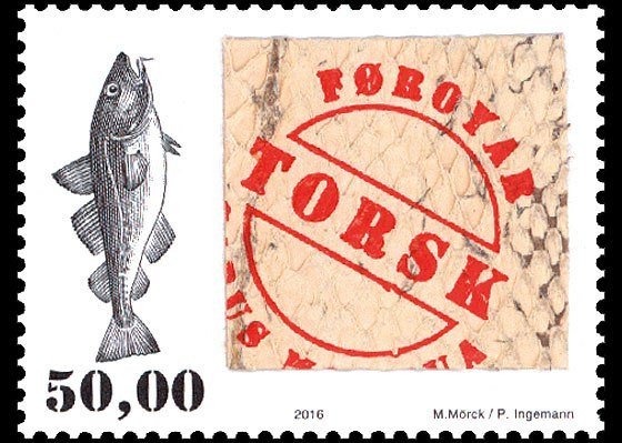Необычная марка Фарерских островов