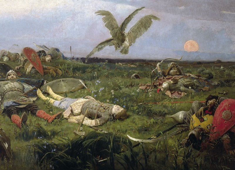 Побоище Игоря с половцами. Фрагмент картины В. Васнецова 1880 г.