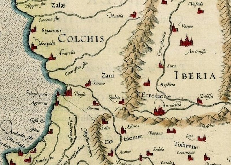 Грузинское царство на карте 1579 г.