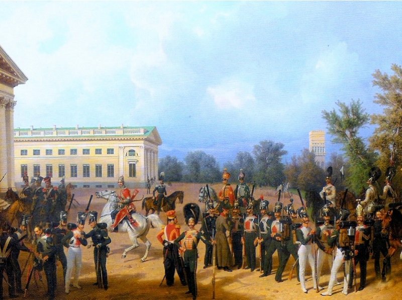 Русская гвардия в Царском Селе, 1832 г.