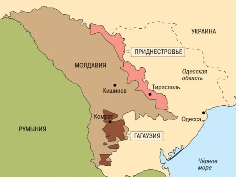 Гагаузия на карте Молдовы