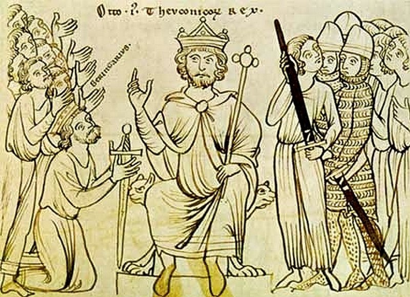 Оттон Великий на рисунке из летописи 1200 г.