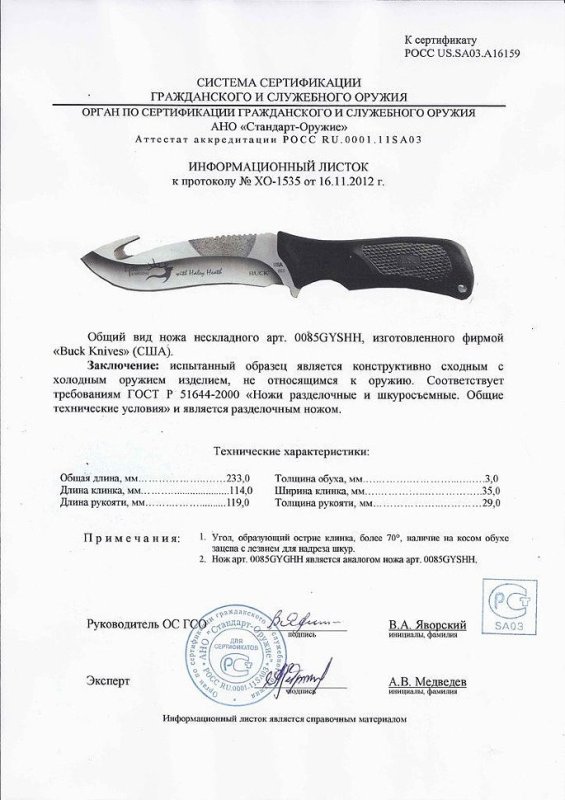 Нож нескладной Buck 0085GYSHH (0085GYGHH)