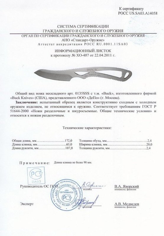 Нож нескладной Buck 0135SSS