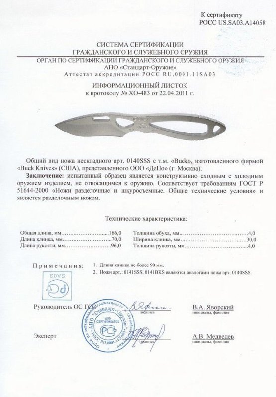 Нож нескладной Buck 0140SSS (0141SSS, 0141BKS)