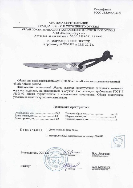 Нож нескладной Buck 0160SSS (0860BKS)