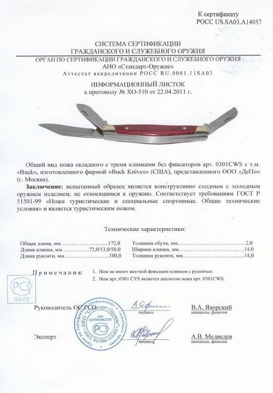 Нож складной с набором дополнительных приспособлений Buck 0301CWS (0301CYS)