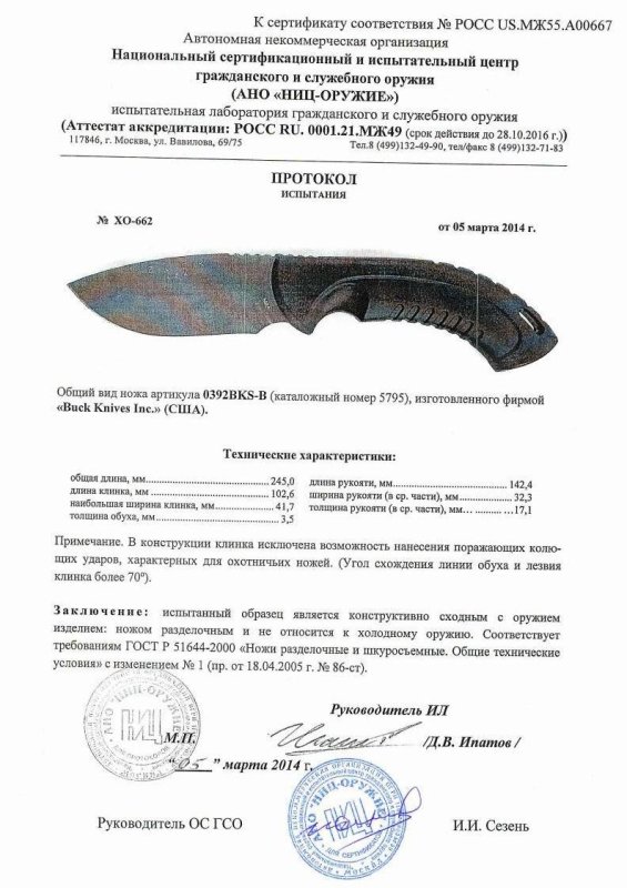 Нож нескладной Buck 0392BKS-B