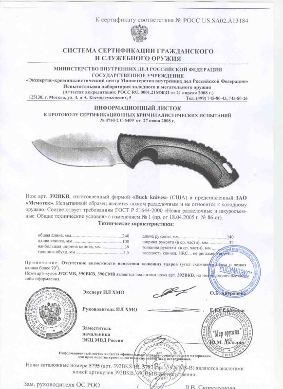Нож нескладной Buck 392BKB (390BKB, 392CMB, 390CMB)