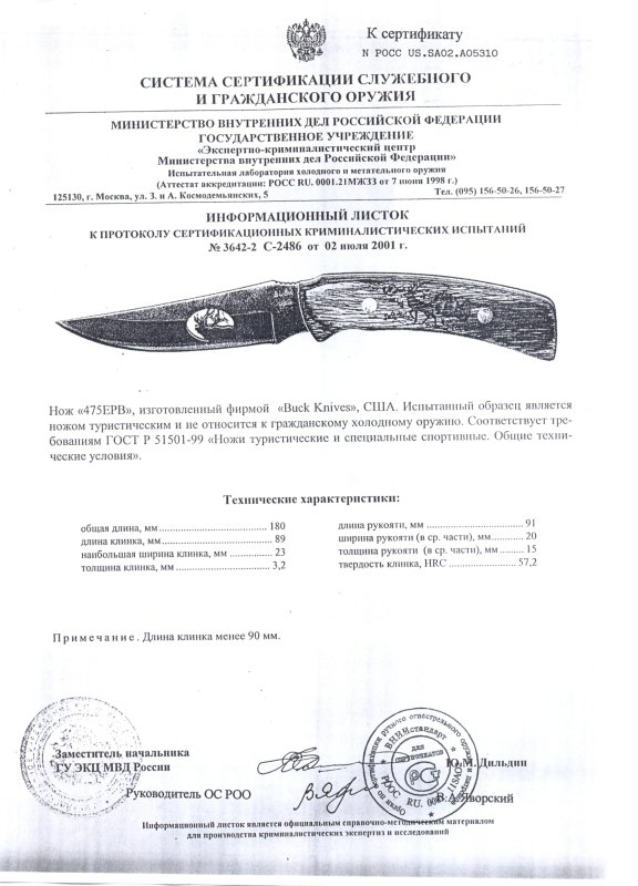 Нож нескладной Buck 475EPB