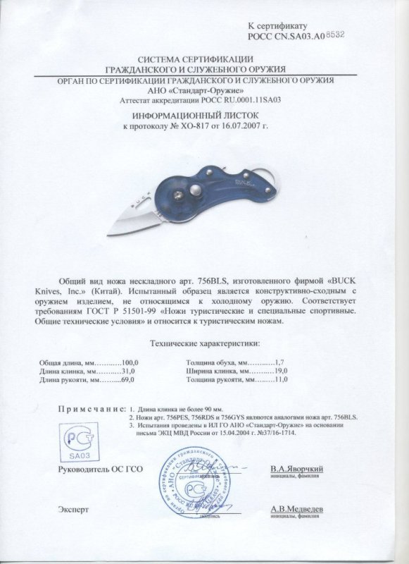 Нож нескладной Buck 756BLS (756PES, 756RDS, 756GYS)