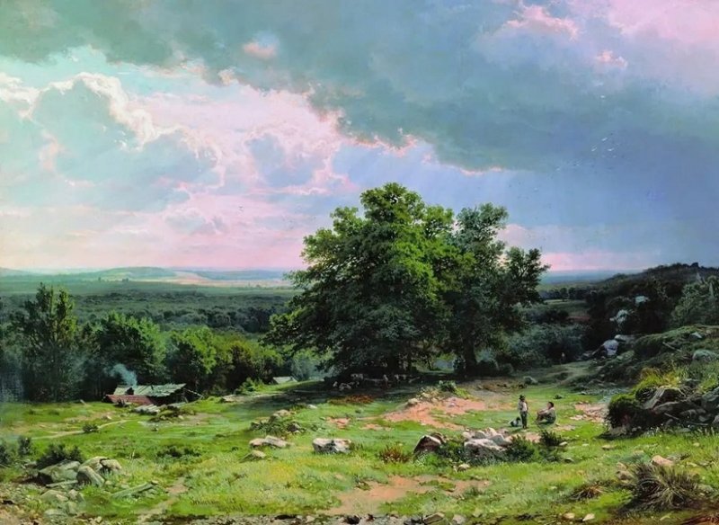 Окрестности Дюссельдорфа. Картина 1865 г.